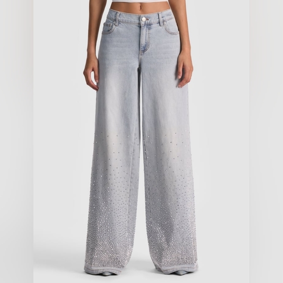 Alice + Olivia AMAZING EMBELLISHED JEAN In rockstar blue